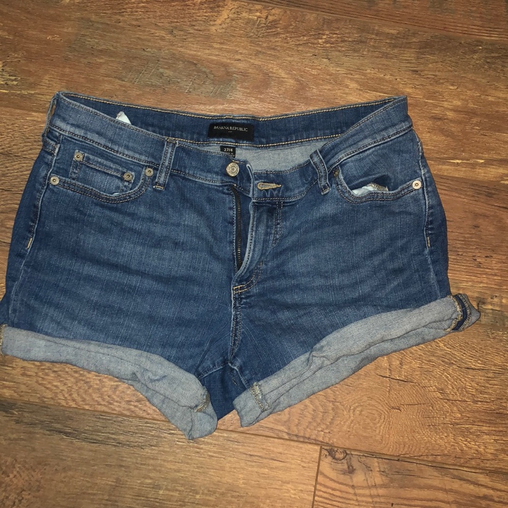 Banana Republic Boyfriend fit Blue Jean Shorts
